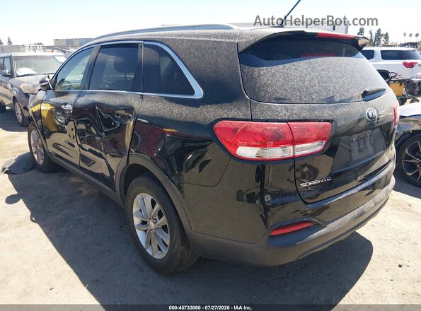 5XYPGDA56GG174171 2016 KIA SORENTO Black Հետևի ձախ