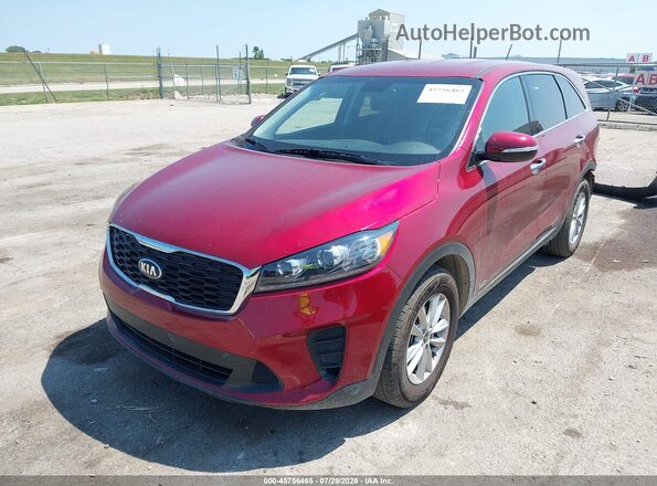 5XYPGDA56KG487939 2019 KIA SORENTO Maroon Передня ліва чверть