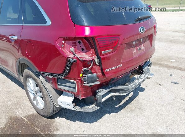 5XYPGDA56KG487939 2019 KIA SORENTO Maroon Вид спереду