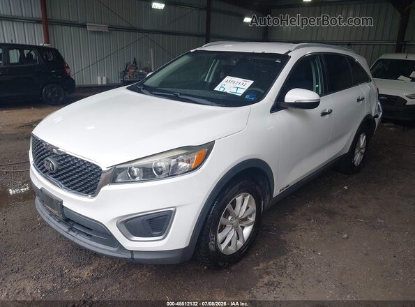 5XYPGDA57GG157640 2016 KIA SORENTO White წინა მარცხენა ხედი სამი მეოთხედიდან