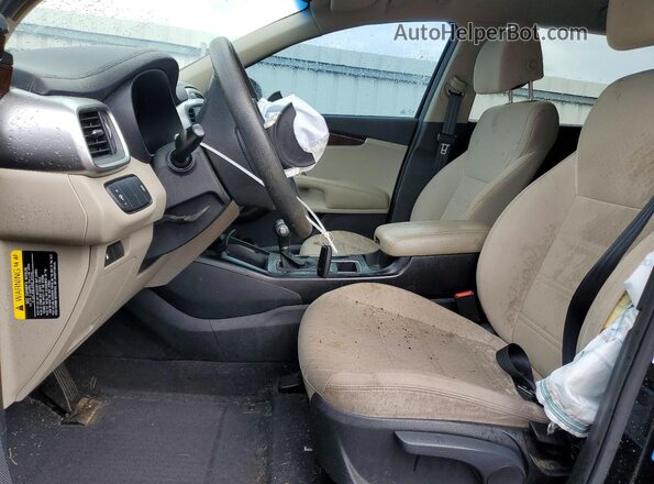 5XYPGDA57HG292487 2017 KIA SORENTO Black Widok wnętrza z przodu