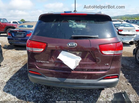 5XYPGDA57JG407773 2018 KIA SORENTO Burgundy 