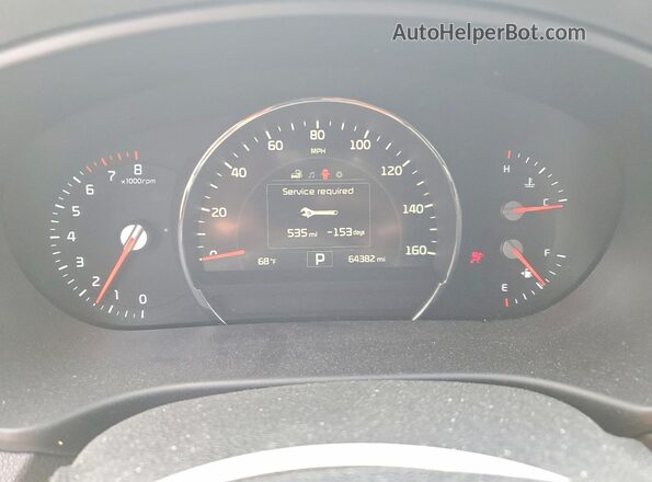 5XYPGDA58JG369325 2018 KIA SORENTO White Instrument cluster view