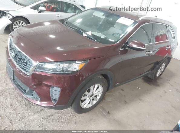 5XYPGDA58KG476067 2019 KIA SORENTO Красный Передняя левая четверть
