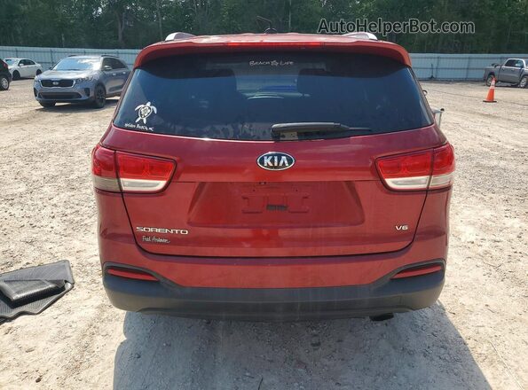5XYPGDA59GG131315 2016 KIA SORENTO Red უკანა ხედი
