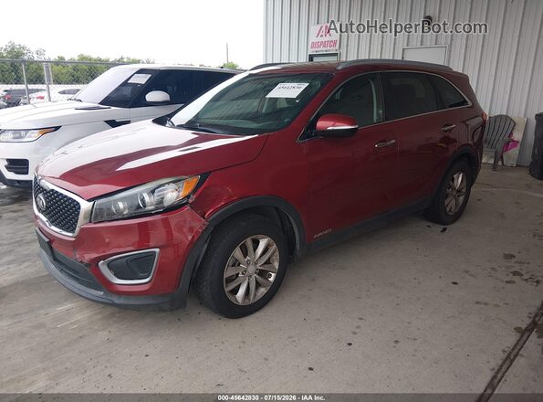 5XYPGDA59GG140192 2016 KIA SORENTO Red Передня ліва чверть