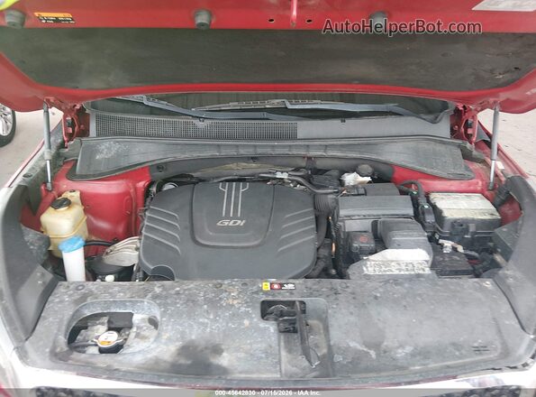 5XYPGDA59GG140192 2016 KIA SORENTO Red Вид ззаду