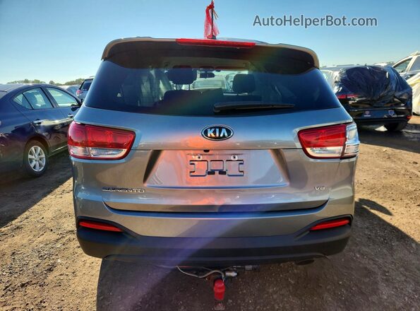 5XYPGDA59GG159471 2016 KIA SORENTO Gray Հետևի տեսք