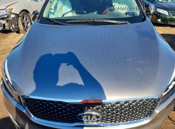 5XYPGDA59GG159471 2016 KIA SORENTO Gray Սալոնի հետևի տեսք
