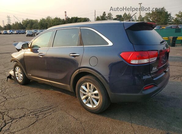 5XYPGDA59GG160636 2016 KIA SORENTO Синий Задняя левая четверть