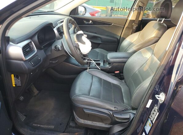 5XYPGDA59GG160636 2016 KIA SORENTO Синий Вид салона спереди