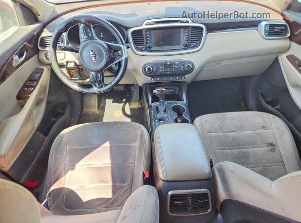 5XYPGDA59JG382407 2018 KIA SORENTO Red წინა პანელის ხედი