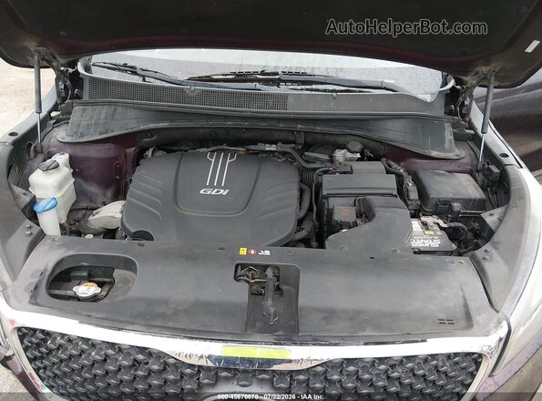 5XYPGDA5XGG049402 2016 KIA SORENTO Burgundy Вид ззаду