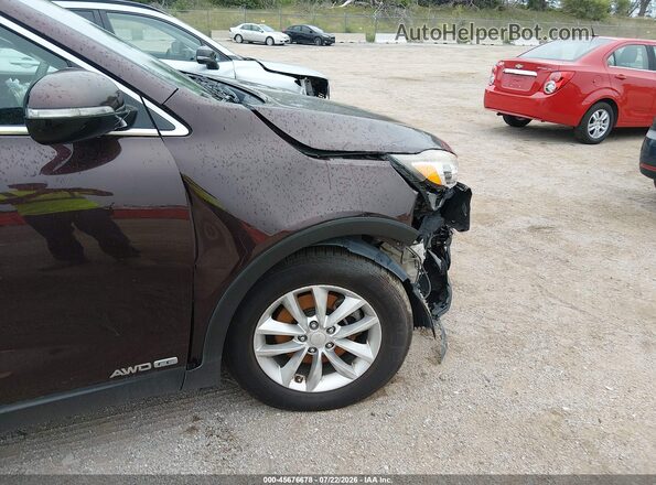 5XYPGDA5XGG049402 2016 KIA SORENTO Burgundy 