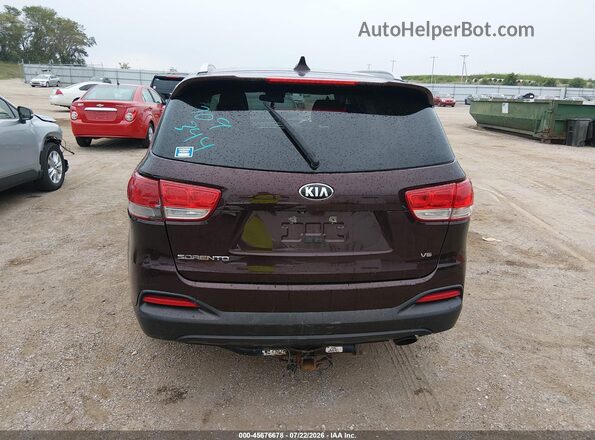 5XYPGDA5XGG049402 2016 KIA SORENTO Burgundy 