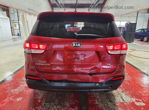 5XYPGDA5XGG131291 2016 KIA SORENTO Red Вид ззаду