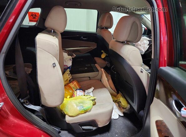 5XYPGDA5XGG131291 2016 KIA SORENTO Red Вид задньої частини салону