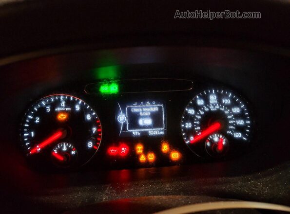 5XYPGDA5XGG131291 2016 KIA SORENTO Red Вид щитка приладів