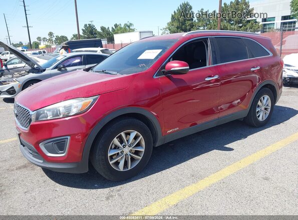 5XYPGDA5XGG177199 2016 KIA SORENTO Burgundy Przód lewy
