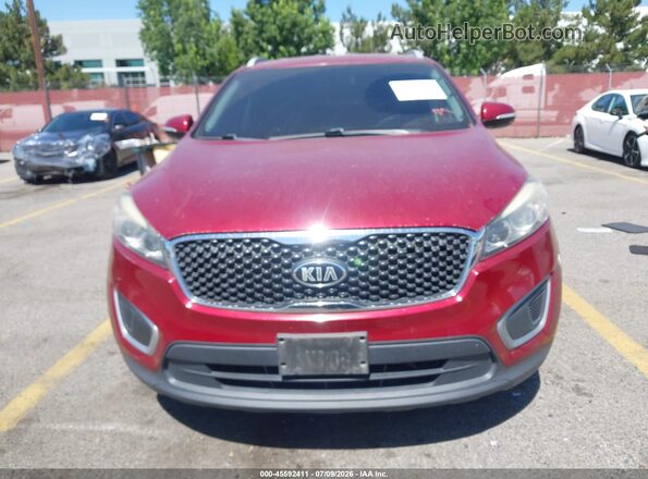 5XYPGDA5XGG177199 2016 KIA SORENTO Burgundy Widok wnętrza z tyłu