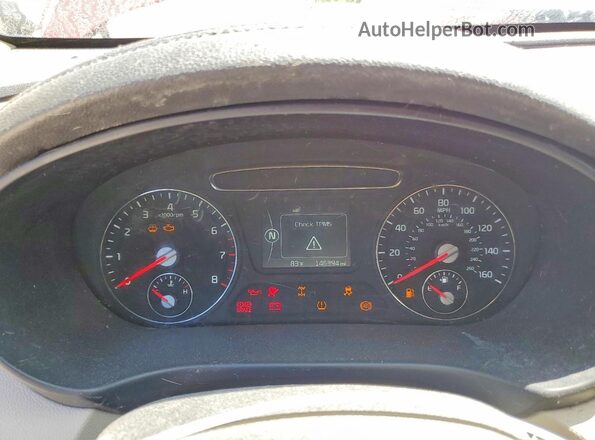 5XYPGDA5XHG313008 2017 KIA SORENTO Red Widok zestawu wskaźników