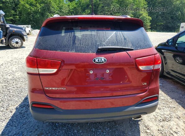 5XYPGDA5XHG313008 2017 KIA SORENTO Red Widok z tyłu