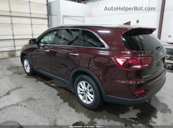 5XYPGDA5XKG478774 2019 KIA SORENTO Maroon Rear left