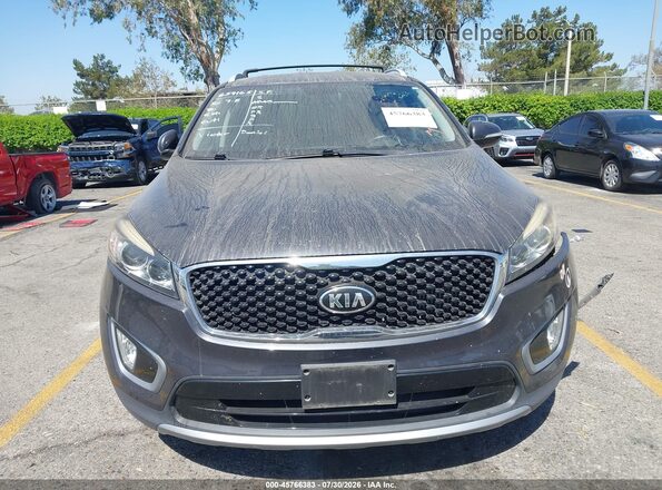 5XYPH4A10GG126286 2016 KIA SORENTO Black ხელსაწყოთა პანელის ხედი