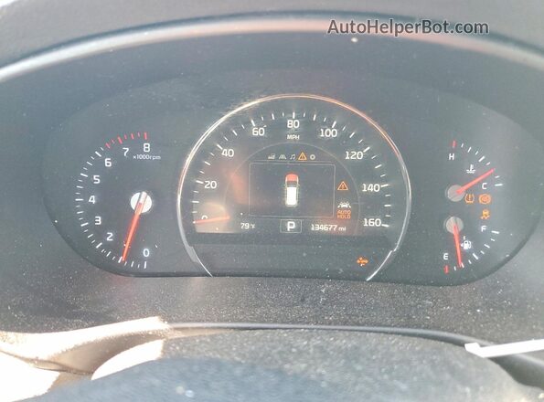 5XYPH4A12JG407366 2018 KIA SORENTO Gray Widok zestawu wskaźników