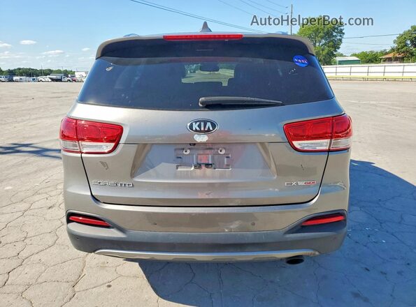 5XYPH4A12JG407366 2018 KIA SORENTO Gray Widok z tyłu