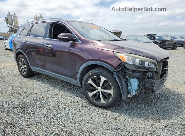 5XYPH4A13GG021130 2016 KIA SORENTO Burgundy წინა მარჯვენა