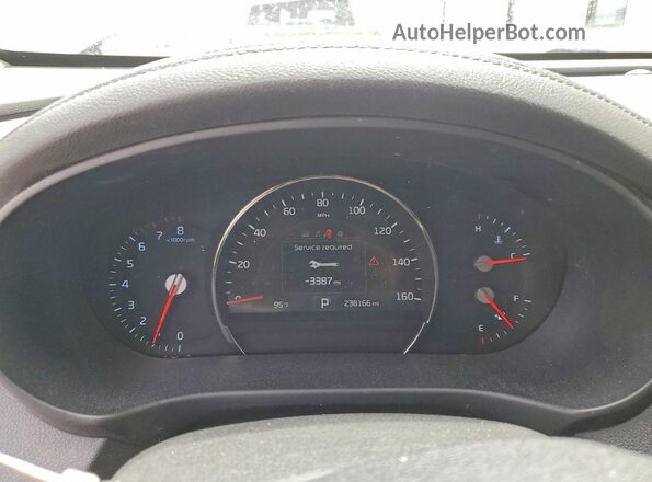5XYPH4A13GG047405 2016 KIA SORENTO Gray Սարքավորումների վահանակի տեսք