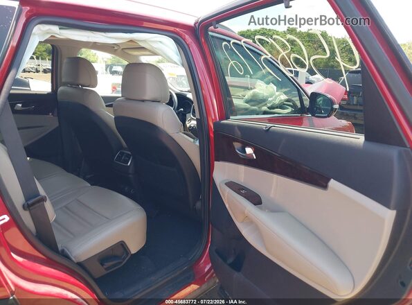 5XYPH4A13HG193918 2017 KIA SORENTO Red VIN կոդի պիտակի տեսք
