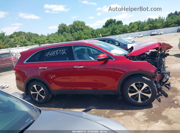 5XYPH4A13HG193918 2017 KIA SORENTO Red Սալոնի 360 աստիճան տեսք