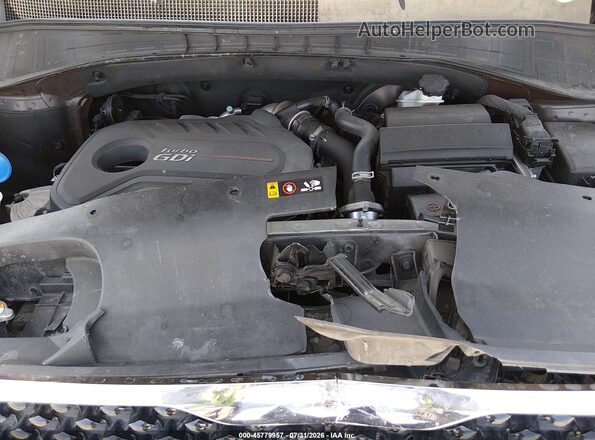 5XYPH4A13HG254264 2017 KIA SORENTO Burgundy Widok z tyłu
