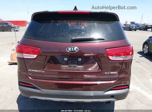 5XYPH4A13HG254264 2017 KIA SORENTO Burgundy 