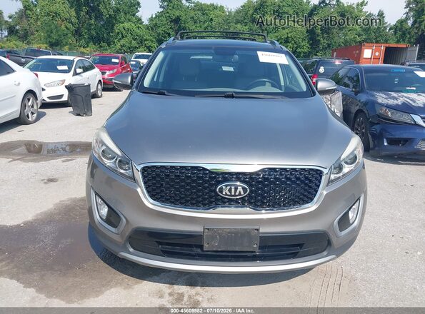 5XYPH4A14GG056971 2016 KIA SORENTO Gray Սարքավորումների վահանակի տեսք