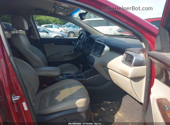 5XYPH4A15HG193905 2017 KIA SORENTO Maroon Vista interior delantera