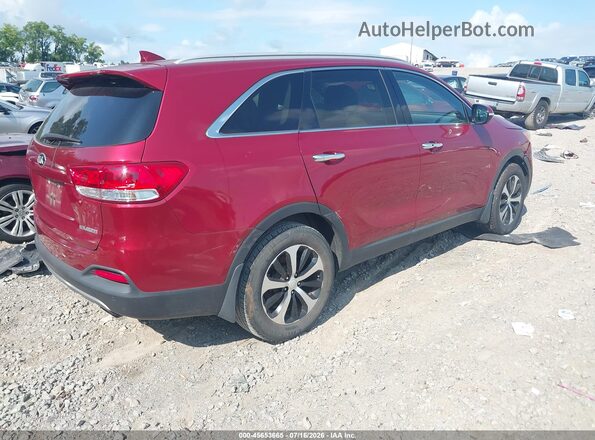 5XYPH4A15HG193905 2017 KIA SORENTO Maroon Trasero derecho