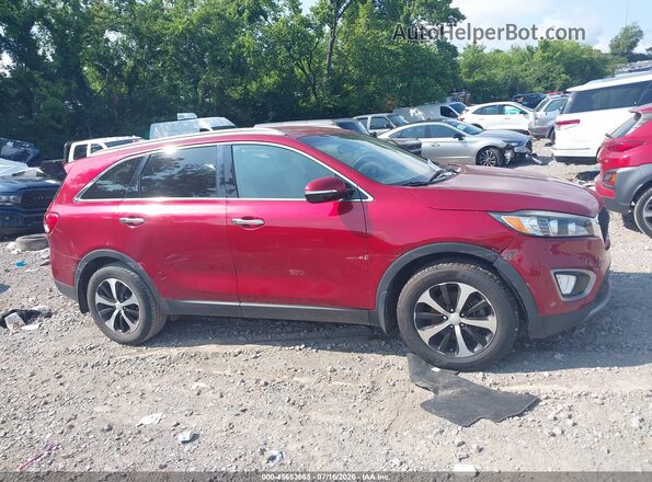 5XYPH4A15HG193905 2017 KIA SORENTO Maroon Vista interior trasera