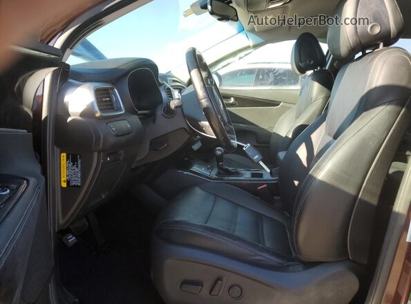 5XYPH4A16GG022482 2016 KIA SORENTO Burgundy წინა სალონის ხედი
