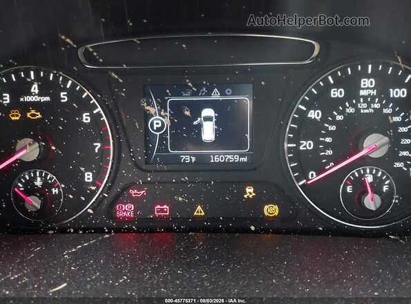 5XYPH4A16GG109072 2016 KIA SORENTO Black Вид задніх сидінь