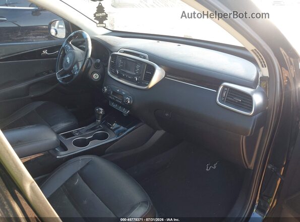 5XYPH4A16GG109072 2016 KIA SORENTO Black Вид салону спереду