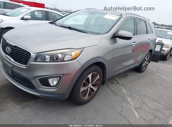 5XYPH4A18GG123166 2016 KIA SORENTO Silver Front left