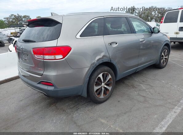 5XYPH4A18GG123166 2016 KIA SORENTO Silver Rear right