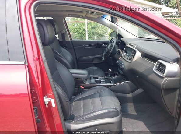5XYPH4A1XGG126831 2016 KIA SORENTO Maroon წინა სალონის ხედი