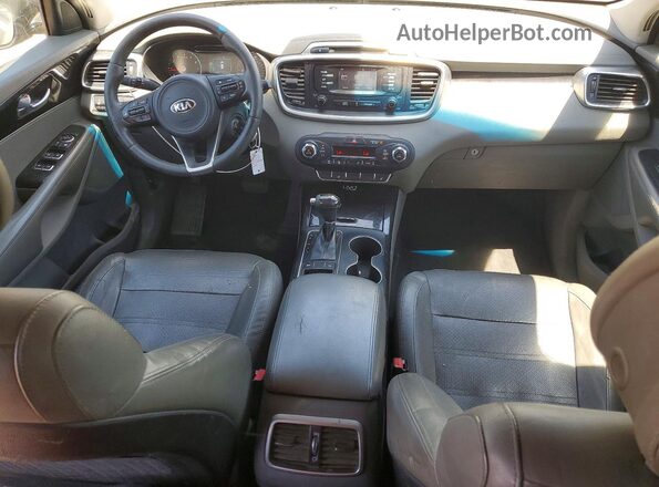 5XYPH4A51GG090904 2016 KIA SORENTO Gray Widok deski rozdzielczej