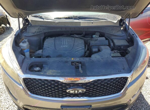 5XYPH4A51GG090904 2016 KIA SORENTO Gray Widok komory silnika