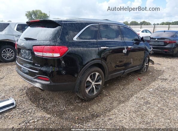 5XYPH4A51JG418989 2018 KIA SORENTO Черный Задняя правая четверть