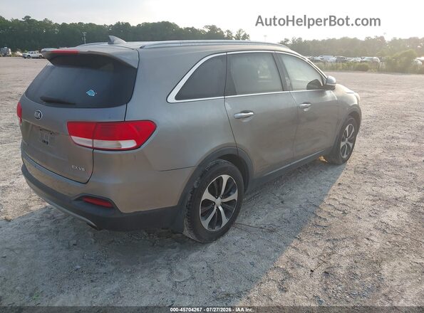 5XYPH4A52GG093455 2016 KIA SORENTO Gray Trasero derecho
